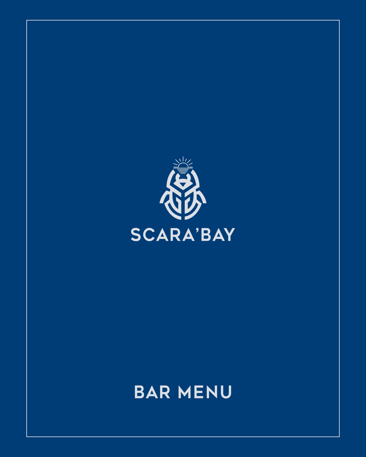Bar menu Cover